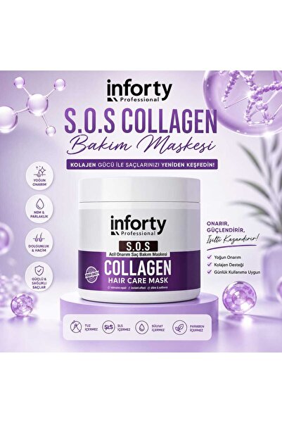 İNFORTY ACİL ONARIM(S.O.S) COLLAGEN SAÇ MASKESİ 500 gr