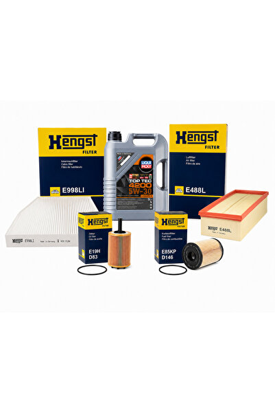 NO BRAND Πακέτο αλλαγής λαδιών Liqui Moly 5L+Hengst για τον κόμπλουπ VAG - VW...