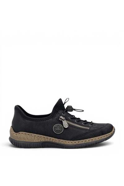 Rieker Pantofi sport pentru femei, MemoSoft, N3267-01 negru, - piele 37