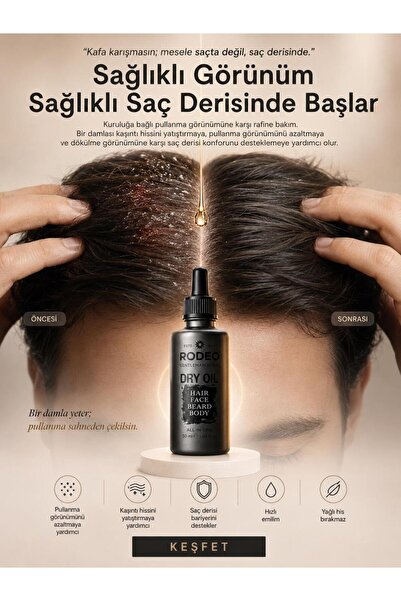 RODEO Multi-Complex Hair-Beard-Face-Body Dry Care Oil for Men 50ml
