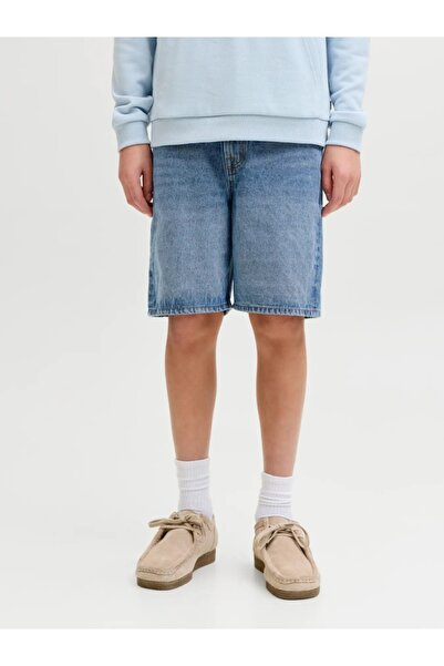 Jack & Jones Boys' denim shorts, mid-rise, Regular fit, Blue