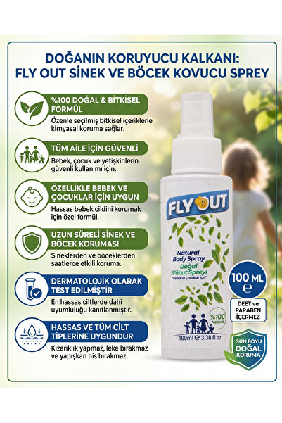 SeYar Doğal Sinek Kovucu Vücut Spreyi 100 ml