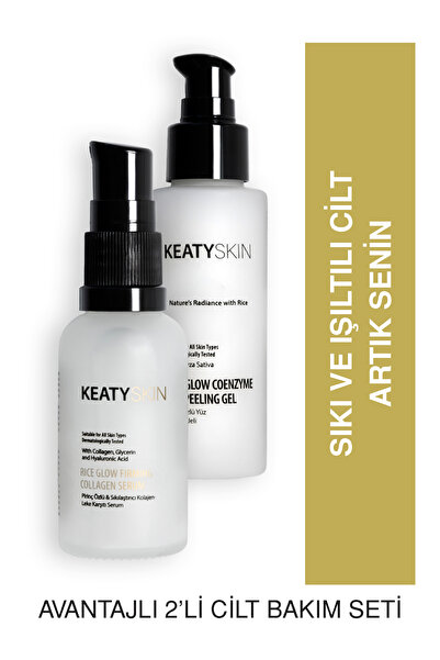 KEATY Sıkı ve Parlak Cilt Kolajen Seti | Anında Soyulan Peeling 100Ml + Kolaj...