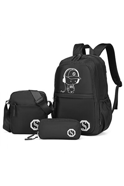 Kono EB2363 - Set de rucsac pentru laptop din 3 piese, ușor și fosforescent, ...