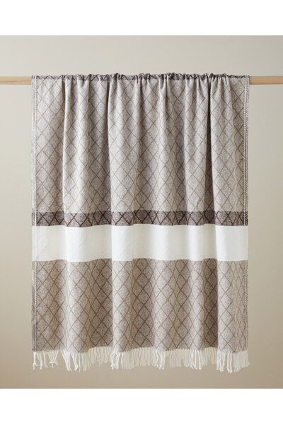 English Home Rumi Koltuk Şalı 130x170 cm Kahve-Bej