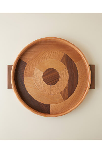English Home Lavina Mdf Dekoratif Tepsi 53X45 cm Kahverengi