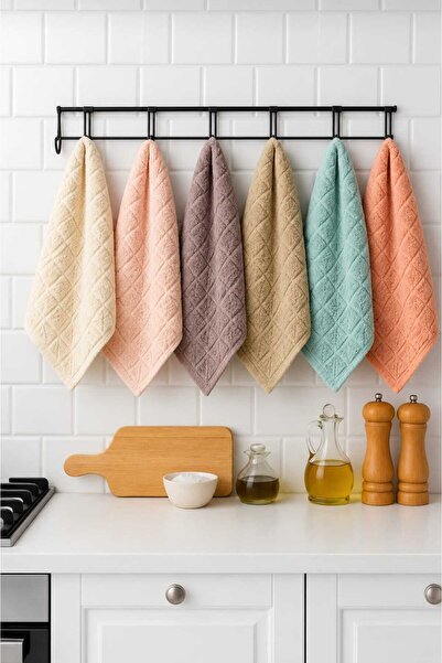 Mela Home Model Piramidă 30*50 cm Set de 6 prosoape de bucătărie - Dowry - Pr...
