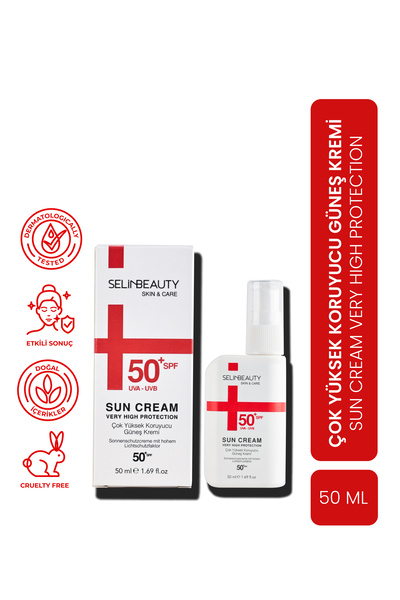 SELİNBEAUTY كريم الشمس للعناية بالبشرة 50+
