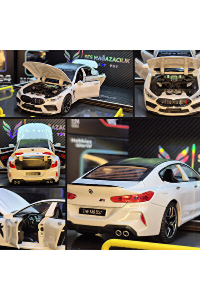 shop 1:24 BMW M8 MH8 800 MANHART Alaşım Araba Modeli Dökme Metal BEYAZ