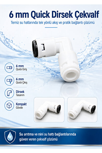 watalina 6mm Quıck Dirsek Çekvalf