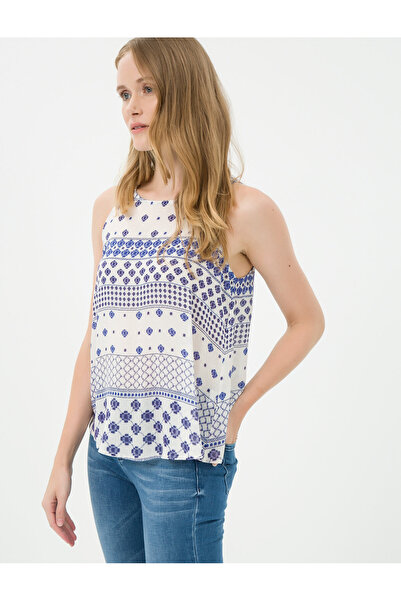 Koton Kadın Lacivert Desenli Atlet 7KAK68968PW