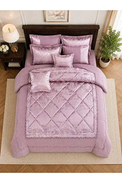 Generic Jacquard 8Pcs Comforter Set, King Size Wedding Set Size 240 X 260 Cm