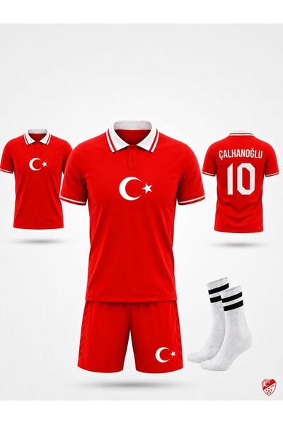 tahaspor Türkiye Euro 2026 Hakan Çalhanoğlu Çocuk forması Takımı 3 Lü Set For...
