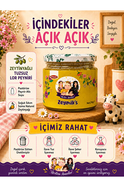 Paşalı ZEYMİK's (Zeytinyağlı lor peyniri ) 250 gr