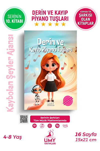 UMY Yayınları Derin ve Kayıp Piyano Tuşları - Okul Öncesi ve 1. Sınıf İsme Öz...