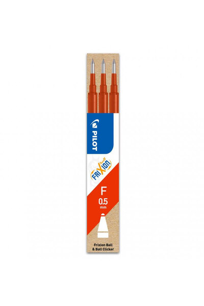 Pilot Rezervă roll-on Frixion Clicker 0.5 mm, set 3 bucăți, roșu
