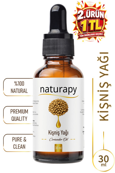NATURAPY Coriander Oil (Coriander Oil) Cold Pressed Fixed Oil 30 ml Glass Bot...