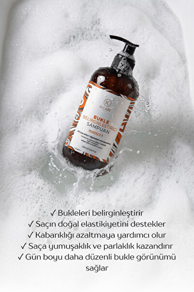 K K-CARE Cosmetics Kıvırcık Saçlar Için Bukle Belirginleştirici Şampuan 250 ml