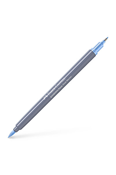 Faber Castell GOLDFABER Marker solubil cu vârf dublu Albastru pastel 446 FABE...
