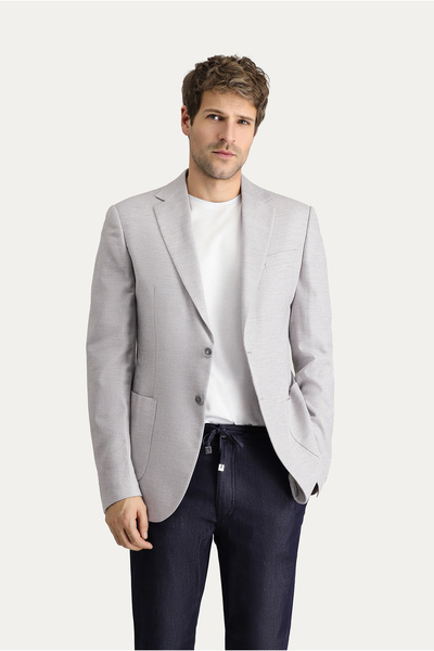 Kiğılı 7 Drop Slim Fit Slim Fit Classic Patterned Jacket