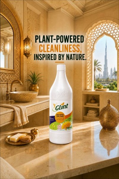 GLİNT Multi-Purpose Cleaner, 100% Natural Origin All-in-One Herbal Surface & Fabric Spray, 1 Liter