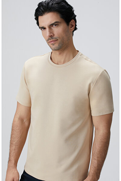 Network N-Tech Bej Basic T-shirt
