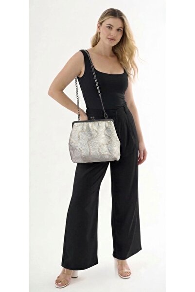 Online Kadın Büyük Kapasiteli Tasarım Clutch El Çantası