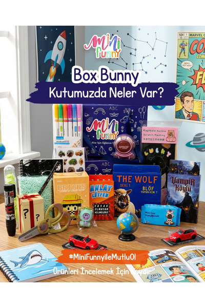 Mini Funny / Box Bunny Maxi Erkek Çocuk Hediye Kutusu