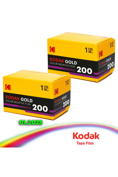 Kodak Fotoğraf Filmi Analog Renkli Film Gold 200 36 Poz 2adet