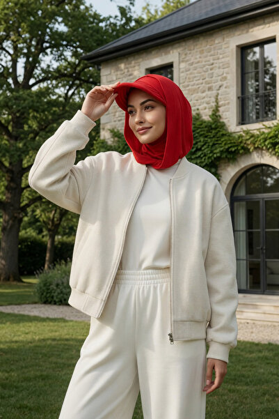 Aisha's Design Siperlik ve Kapatıcı Özellikli Penye Kadın Hazır Bone,B-88P,Kı...
