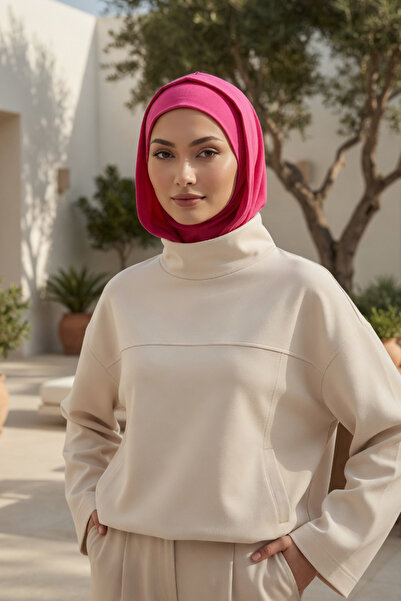 Aisha's Design Combed Cotton Women's Ready-Made Bonnet with Hood and Conceale...