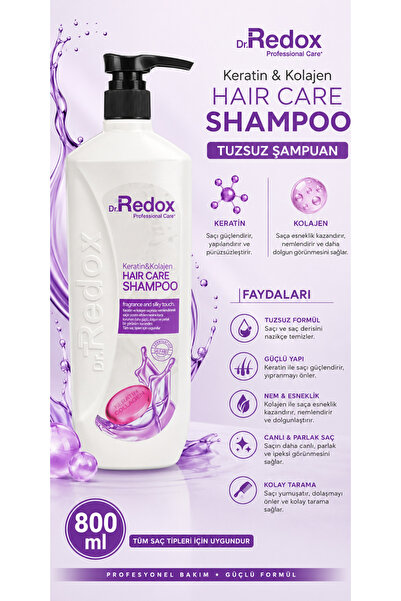 DR REDOX DR.REDOX KERATİN & KOLAJEN HAİR CARE SHAMPOO 800ML