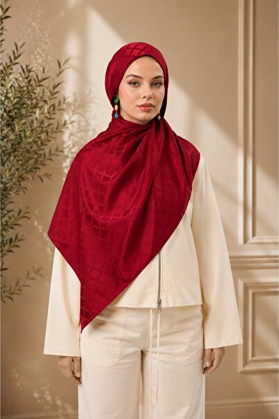 MİRSOY SCARF Lina Desen Kaymaz jakarlı Şal