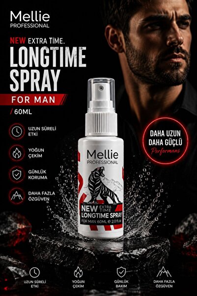 Mellie Professional Erkek Long Time Uzun Deneyim Ge.ci.ktirici Spray 60 ml