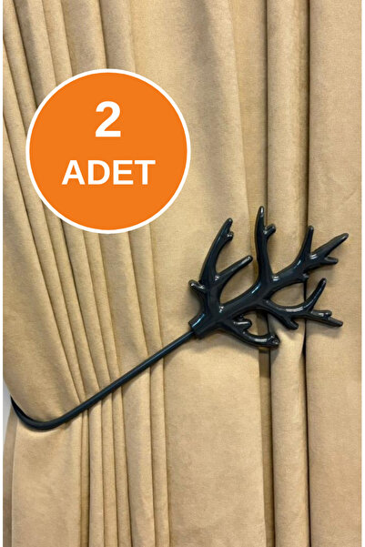 Helezoni Set de 2 - Suport decorativ pentru perdea cu șnur coral, fără găurir...