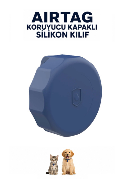 CONOCER Kedi-Köpek Tasma Uyumlu Airtag Kılıfı Tam Koruma Klasik Yumuşak Soft ...