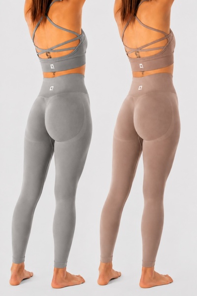 HARSFIT 2’Lİ BRIZA SEAMLESS SCRUNCH YÜKSEK BEL SPOR TAYT PAKETİ