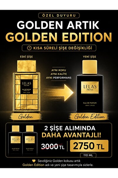 Lelas Golden Edition Kadın Erkek Parfüm EDP 85 ML – Meyvemsi Çiçeksi Odunsu K...