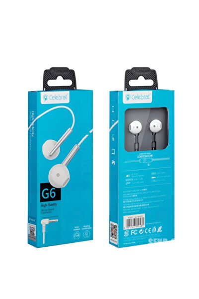USIDE Celebrat G6 Kablolu Mikrofonlu Kulak İçi Kulaklık 3.5mm 90° L Tipi Jack...