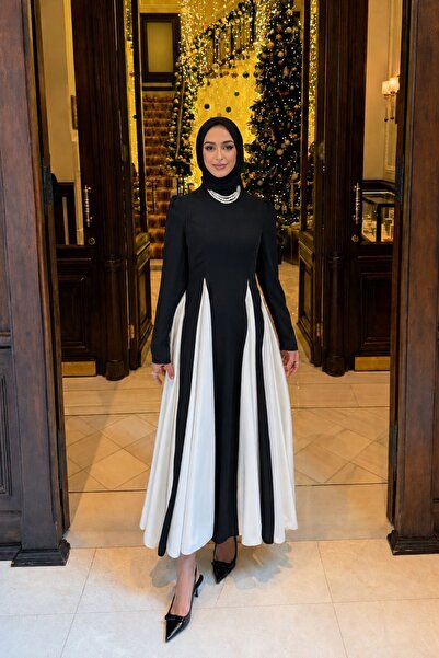 MAG FASHİON Rochie musulmană Fustă neagră Rochie albă tip clopot Rochie de se...