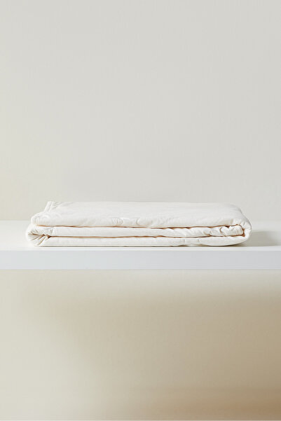 Ocean Home Textile %100 Pamuk Penye Ekru Yıldız Nakışlı Bebek Yorgan Çok Amaç...