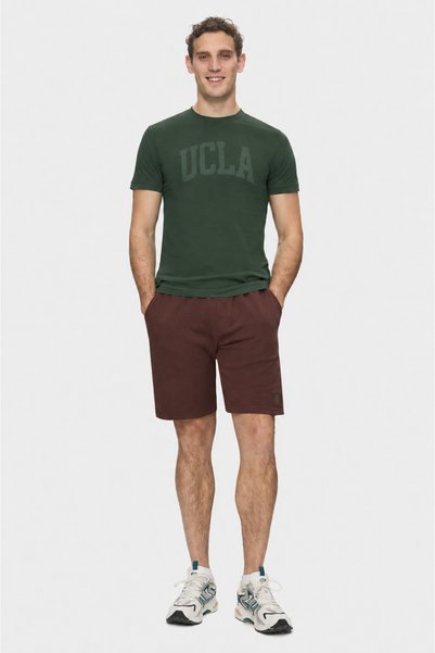 UCLA Tricou pentru bărbați CULVER, verde închis, cu imprimeu, 100% bumbac, croială standard