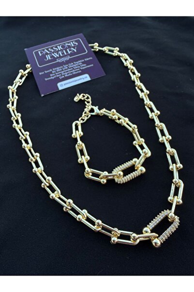 Passionis Jewelry Gold Chain Model Zircon Stone Jewelry High Quality Necklace...