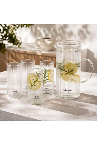 PAN HOME Linea 5-piece Drink Set 1.4l + 300ml -clear
