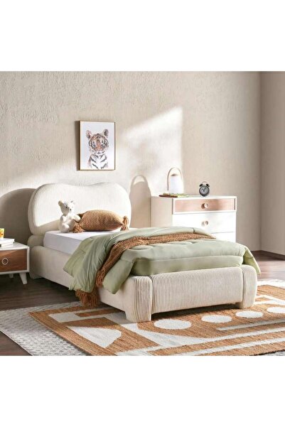 PAN HOME Benesh Kids Single Bed 120x200 Cm - Beige