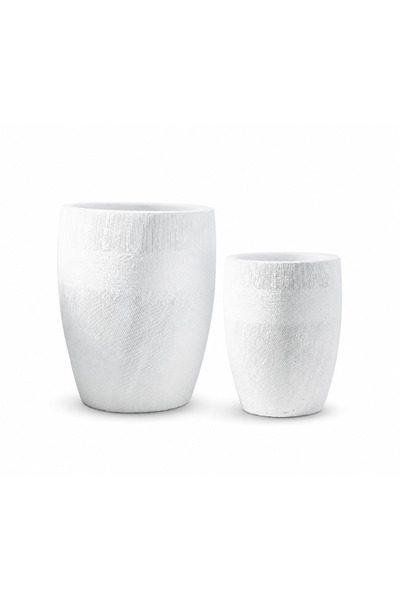 Green Garden Modern White Fibercement 2-Bowl Sink Set – Two Sizes, Medium and...