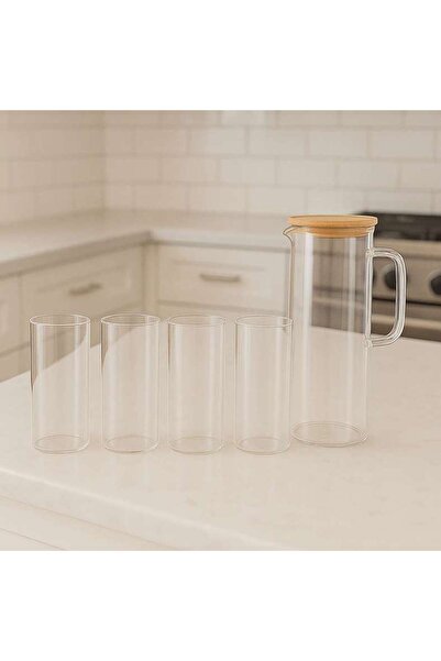 PAN HOME Darren 5-Piece Drink Set - Clear