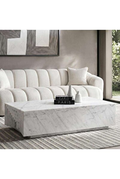 PAN HOME Elya Coffee Table Marble - White