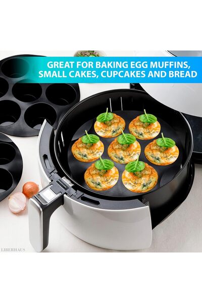 Generic Silicone Baking Mold 7 Shapes – Non-Stick Heat Resistant Muffin & Cup...