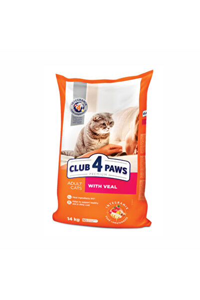 Club4Paws Club 4 Paws Premium, Hrană uscată pentru pisici adulte, cu vită, 14 kg